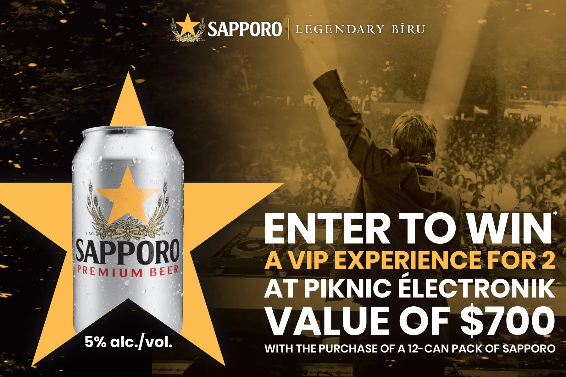 Enter to Win* a VIP experience for 2 at Piknic Electronik